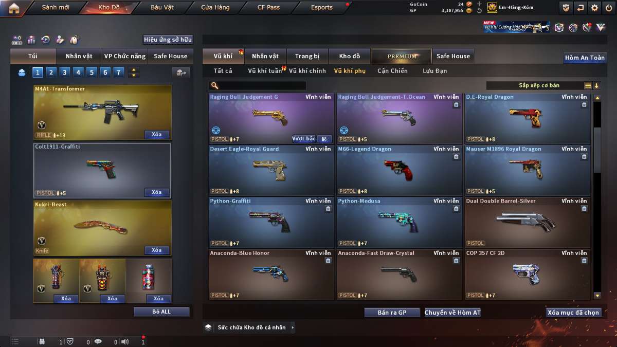 shop acc cf uy tin gia re